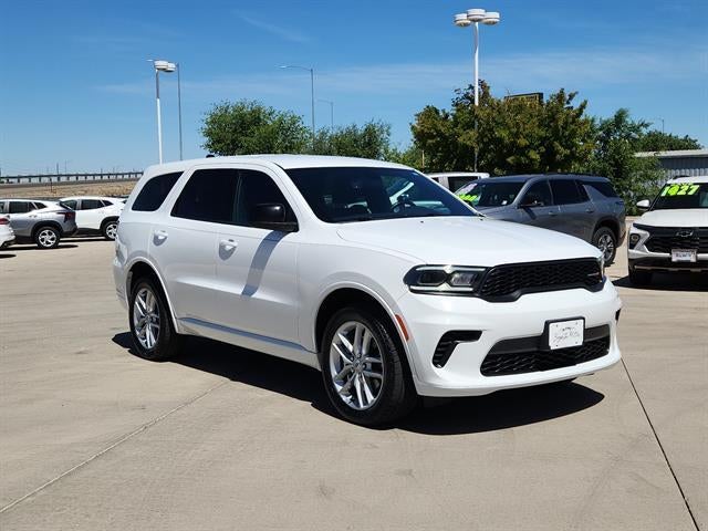 2025 Dodge Durango GT in White Knuckle Cle — front three-quarter view