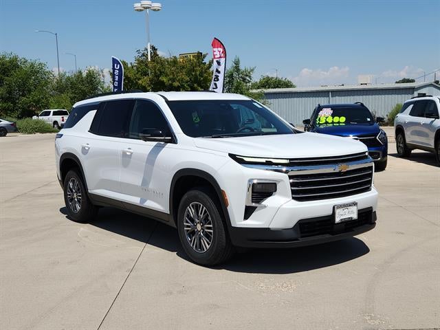 2026 Chevrolet Traverse LT in Summit White — front three-quarter view