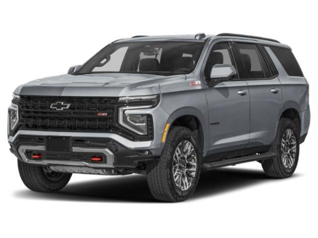 2026 Chevrolet Tahoe Z71 in Cypress Gray — front three-quarter view