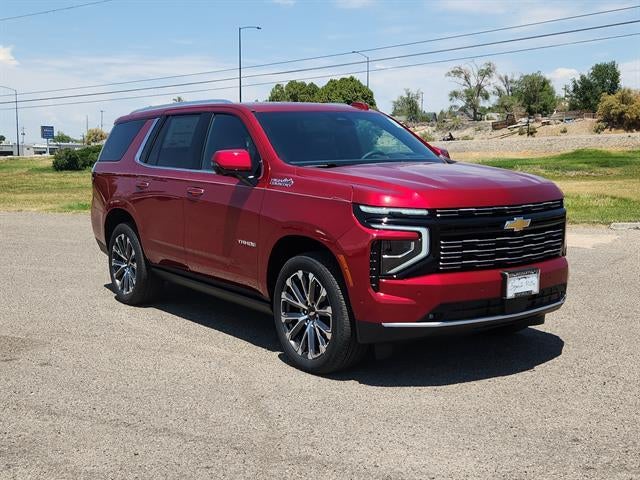 2026 Chevrolet Tahoe High Country in Radiant Red Tintcoat — front three-quarter view