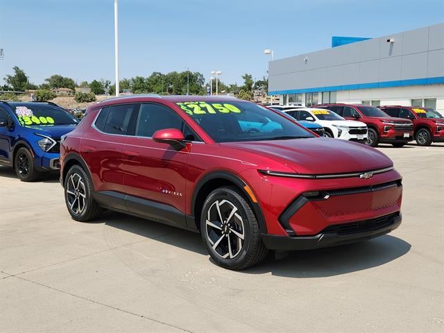2026 Chevrolet Equinox EV LT in Radiant Red Tintcoat — front three-quarter view