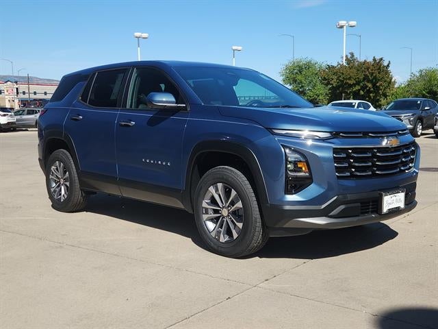 2026 Chevrolet Equinox LT in Lakeshore Blue Metallic — front three-quarter view
