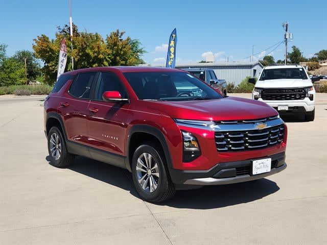 2027 Chevrolet Equinox LT in Radiant Red Tintcoat — front three-quarter view