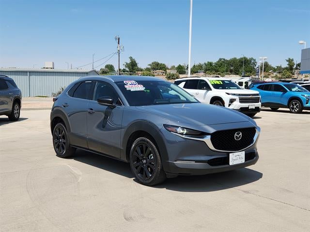 2023 Mazda Mazda CX-30 2.5 S Carbon Edition in Polymetal Gray Me — front three-quarter view